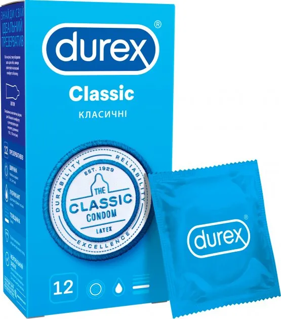 Фото - Презервативи Durex Classic 12 шт. (5010232954243)