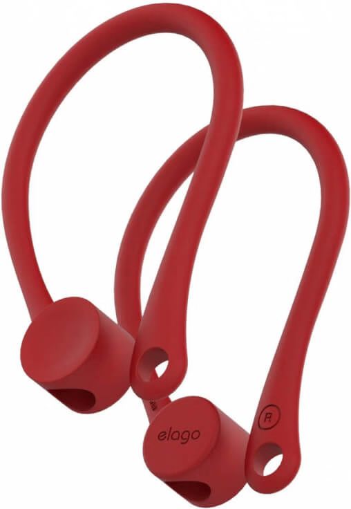 Фото - Держатель для наушников Elago Earhook Red for Airpods (EAP-HOOKS-RD)