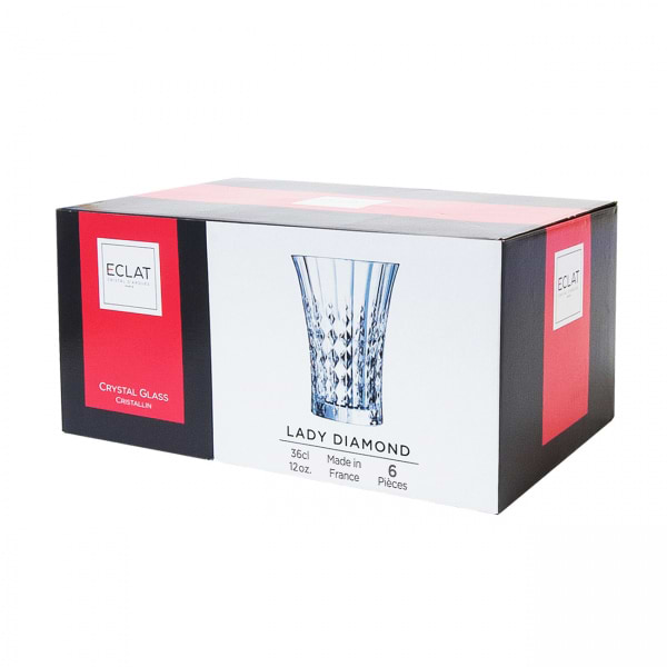 Фото - Набор стаканов Eclat Lady Diamond 6х360 мл (L9746)
