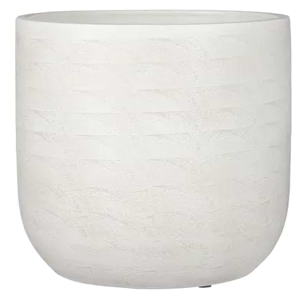 Фото - Кашпо EDELMAN Nora pot round 34 см білий (1104298)