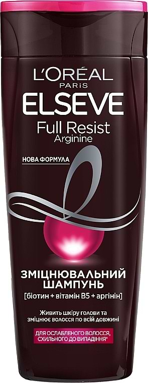Шампунь жіночий Elseve Full Resist Arginine укрепляющий д/ослаблен волос 250мл - Фото 1