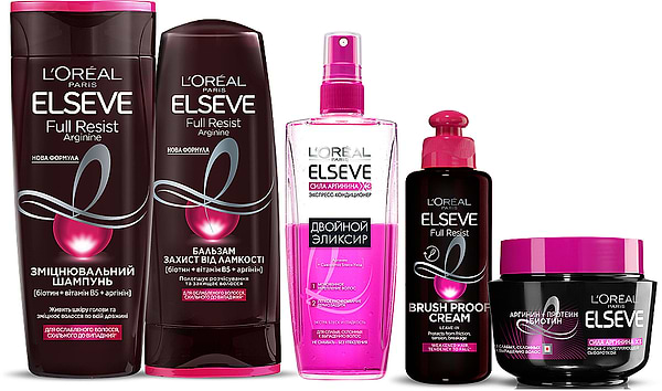 Фото - Шампунь женский Elseve Full Resist Arginine укрепляющий д/ослаблен волос 250мл