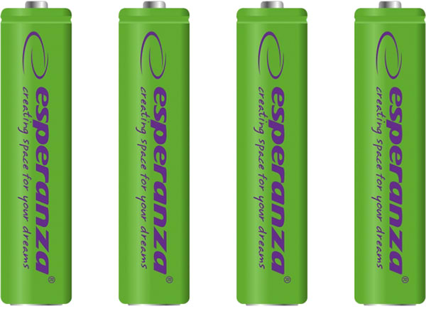 Фото - Аккумулятор тип AAA Esperanza Ni-MH AAA 1000 mAh 4 шт. Green (EZA102G)