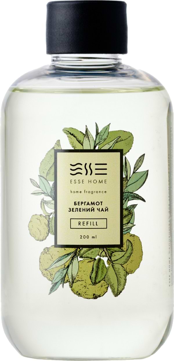 Фото - Рефіл для аромадифузору Esse Home Бергамот Зелений чай 200 мл (4820288090519)