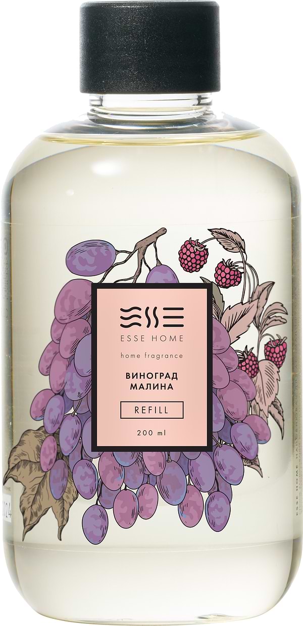 Фото - Рефил для аромадиффузора Esse Home Виноград Малина 200 мл (4820288090526)