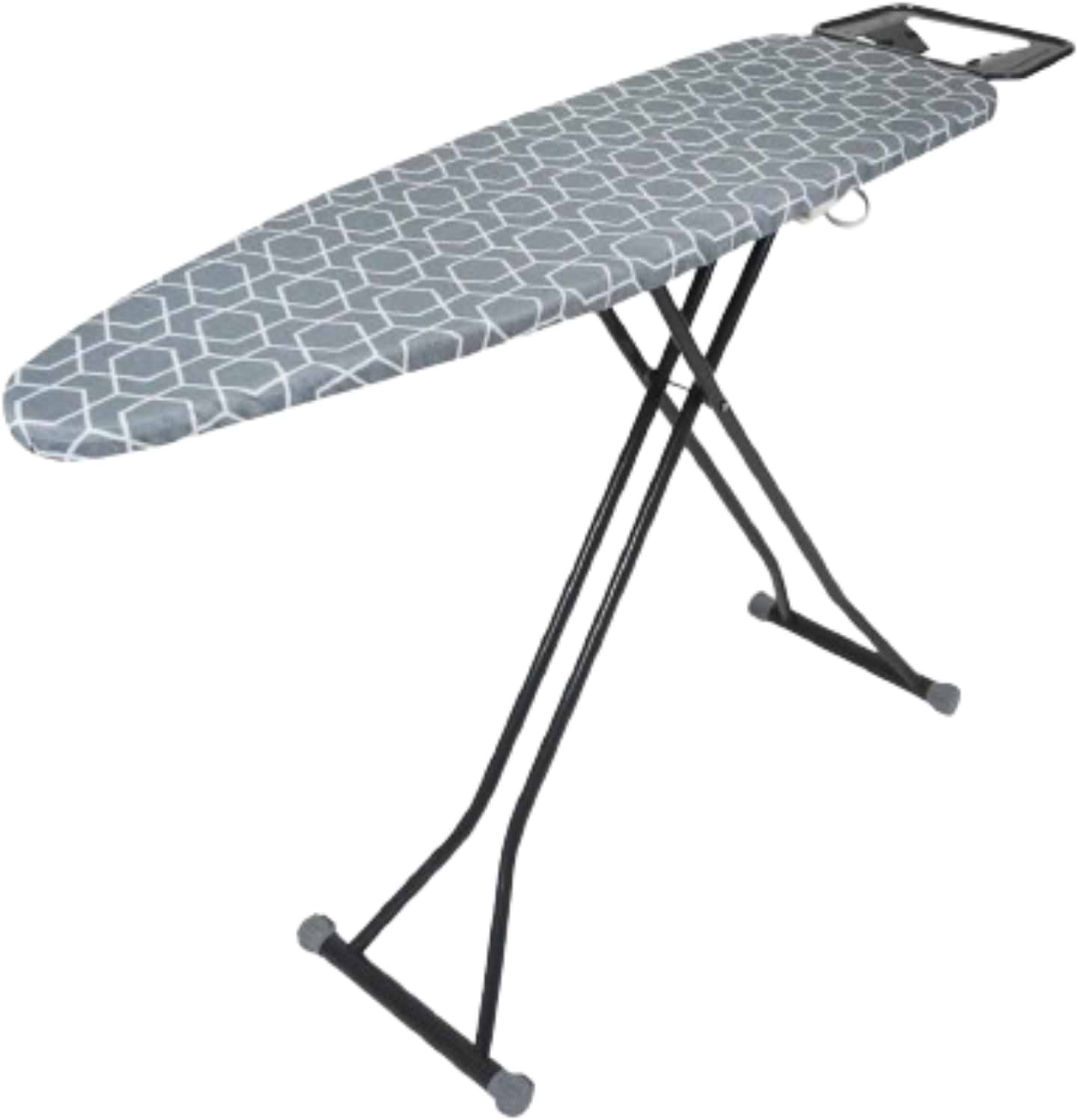 Гладильная доска Eurohome ALPINE PLUS моноблок з розеткою (абстракція сіра) 33x110 см - Фото 1