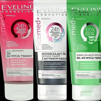 Фото - Гель для вмивання EVELINE Зволожувально-заспокійливий Facemed + (5901761976038)