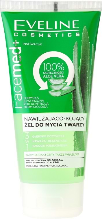 Гель для умывания EVELINE Увлажняюще-успокаивающий Facemed+ (5901761976038)