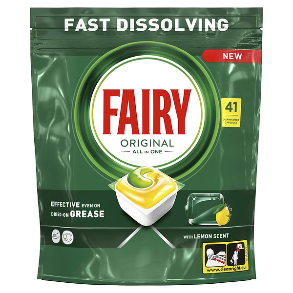 Фото - Таблетка для посудомийної машини Fairy Original All In One Лимон 41 шт