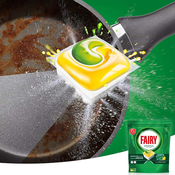 Фото - Таблетка для посудомийної машини Fairy Original All In One Лимон 41 шт
