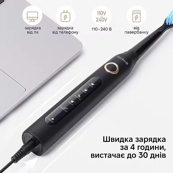 Фото - Зубна щітка електрична Fairywill E11 + іригатор F5020E