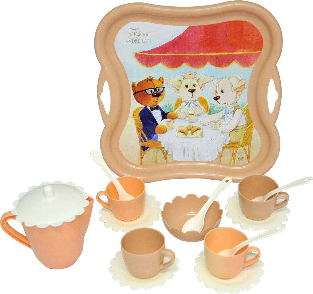 Сюжетно-ролевая игра. Посуда Tigres Набор для чая ''Fashion Teatime'' 16 эл. (39726)