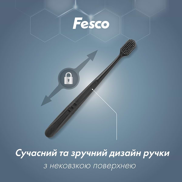 Фото - Зубная щетка Fesco Black and White Series Soft (4823098414124)