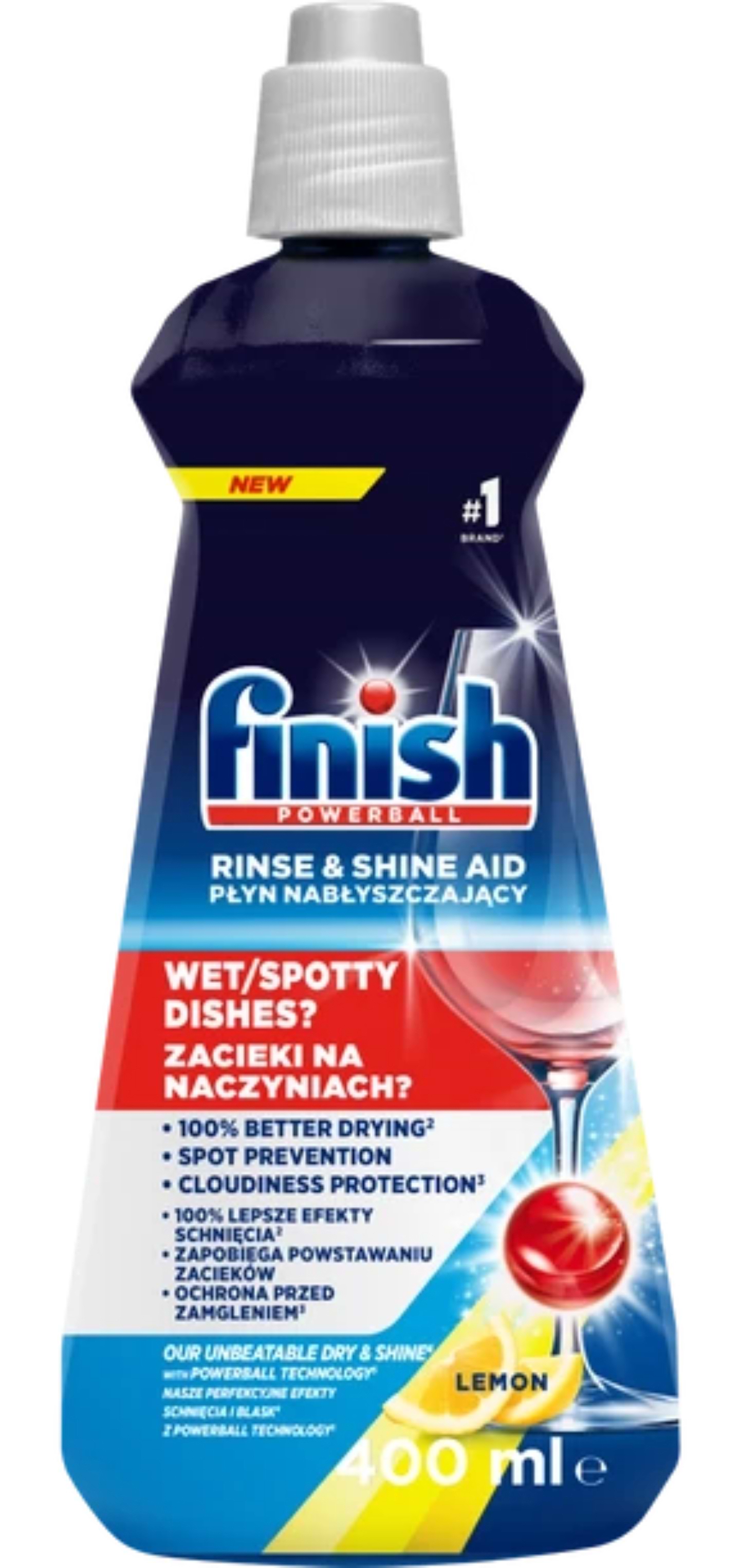 Ополіскувач для посудомийної машини Finish Rinse Лимон 400 мл - Фото 1
