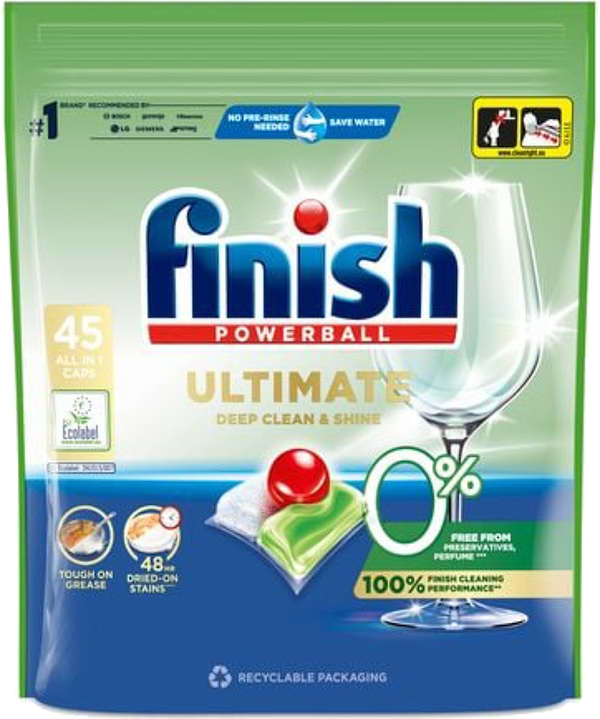 Фото - Таблетка для посудомоечной машины Finish Ultimate 0% 45 шт