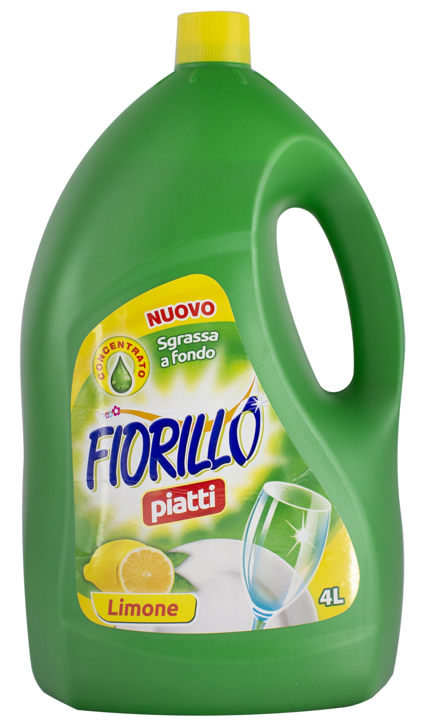 Засіб для ручного миття посуду Fiorillo Lemon 4 л (FDWGL4000) - Фото 1