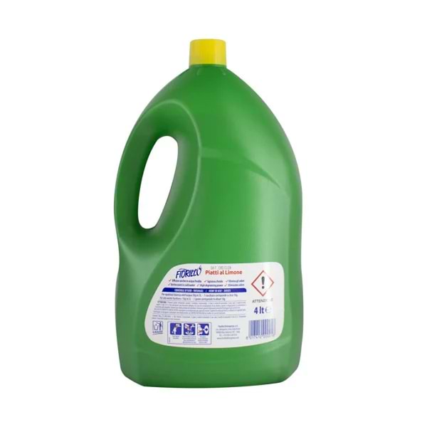 Фото - Засіб для ручного миття посуду Fiorillo Lemon 4 л (FDWGL4000)