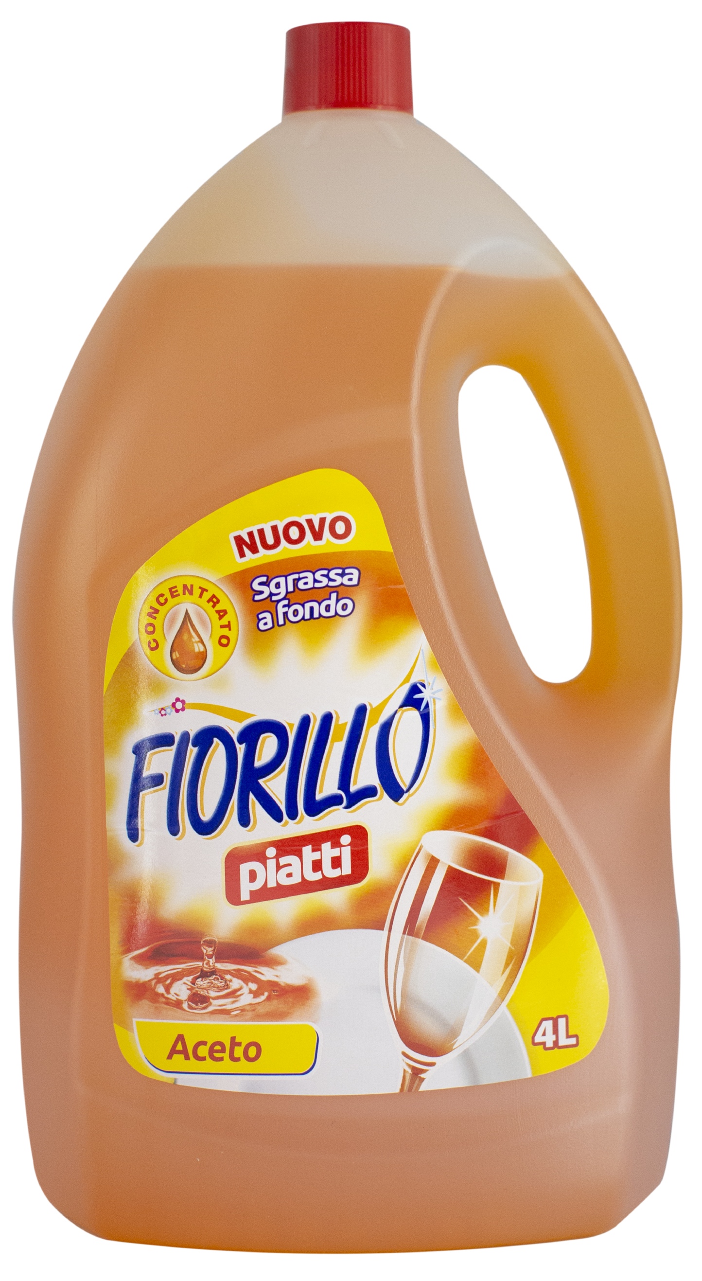 Засіб для ручного миття посуду Fiorillo Vinegar 4 л (FDWGV4000) - Фото 1