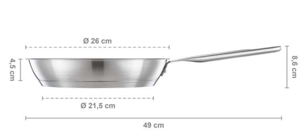 Фото - Сковорода універсальна Fiskars All Steel 26 см (1064744)