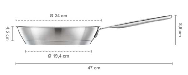 Фото - Сковорода универсальная Fiskars All Steel Pure 24 см (1065627)