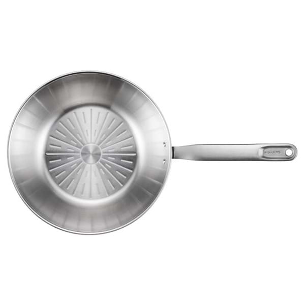 Фото - Сковорода ВОК Fiskars Wok All Steel Pure 28 см (1065629)