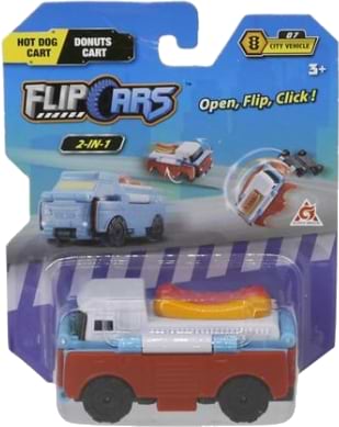 Машинка-трансформер Flip Cars 2 в 1 Автомобіль з десертами і Автомобіль з хот догами (EU463875-34)
