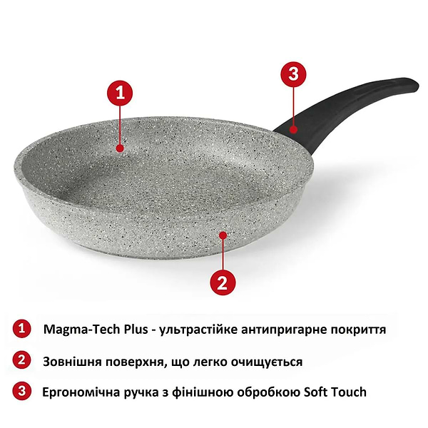 Фото - Сковорода універсальна Flonal Dura Induction 32 см (DUIPD3230)