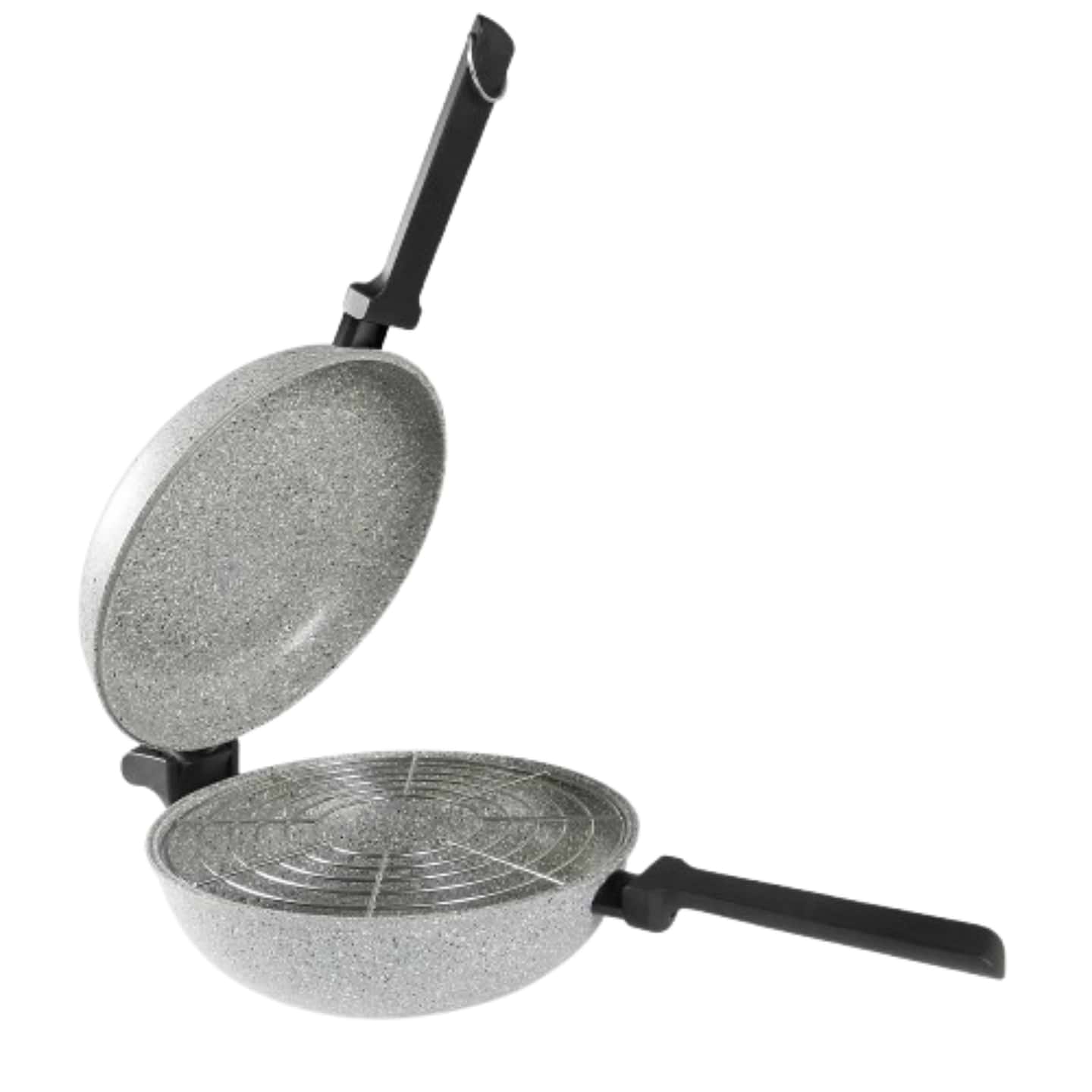 Купити Сковорода гриль Flonal Dura Induction Rocky Twins 28 см з решіткою (RKIWP2830) - Фото 1 Сковорода гриль Flonal Dura Induction Rocky Twins 28 см з решіткою (RKIWP2830) - Фото 1