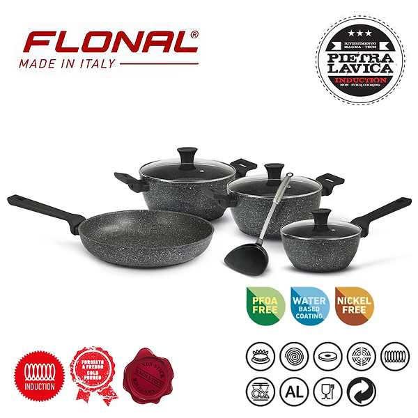 Фото - Набор посуды Flonal Pietra Lavica 8 предметів (PLISET08PZ)