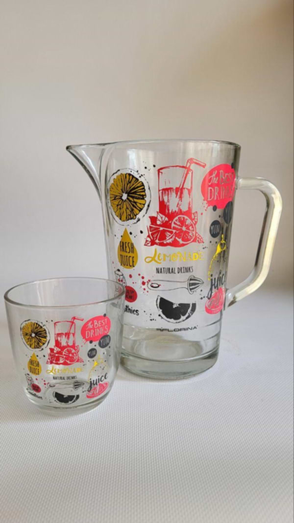 Фото - Графін FLORINA FRESH Juice + 6 склянок (3K8109_J)