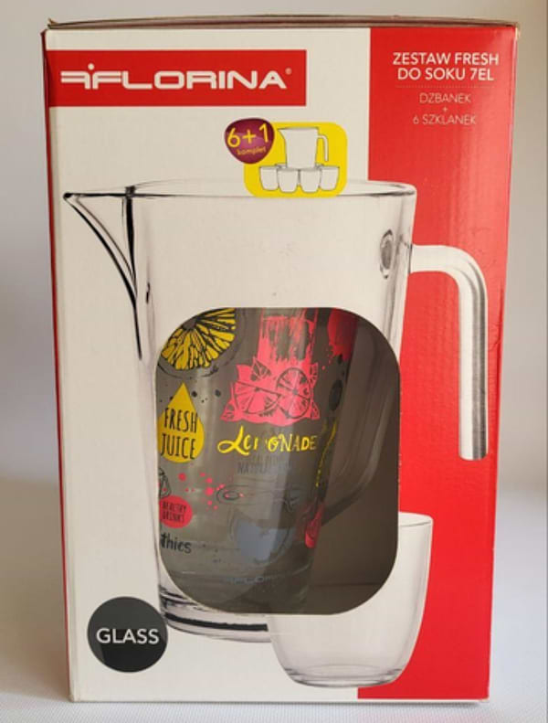 Фото - Графін FLORINA FRESH Juice + 6 склянок (3K8109_J)