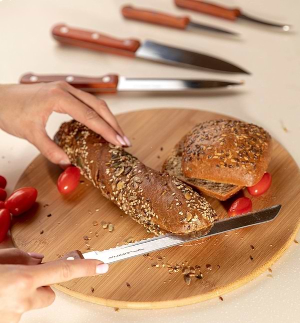 Фото - Нож для хлеба FLORINA Wood 20 см (5N2002)