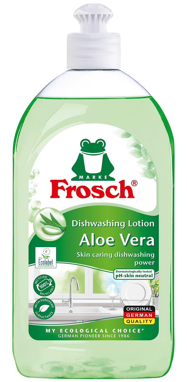Фото - Средство для ручного мытья посуды Frosch Бальзам-концентрат Алоэ Вера 500 мл Фото - Средство для ручного мытья посуды Frosch Бальзам-концентрат Алоэ Вера 500 мл