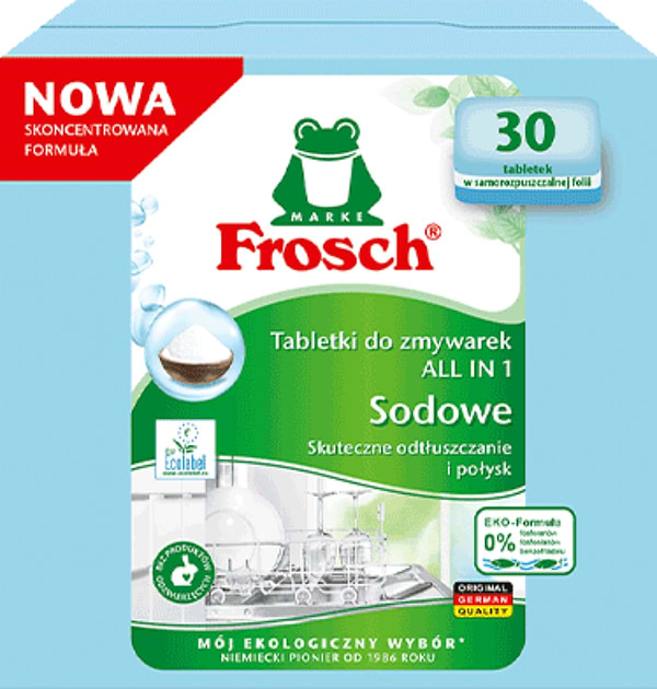 Фото - Таблетка для посудомоечной машины Frosch Сода 30шт