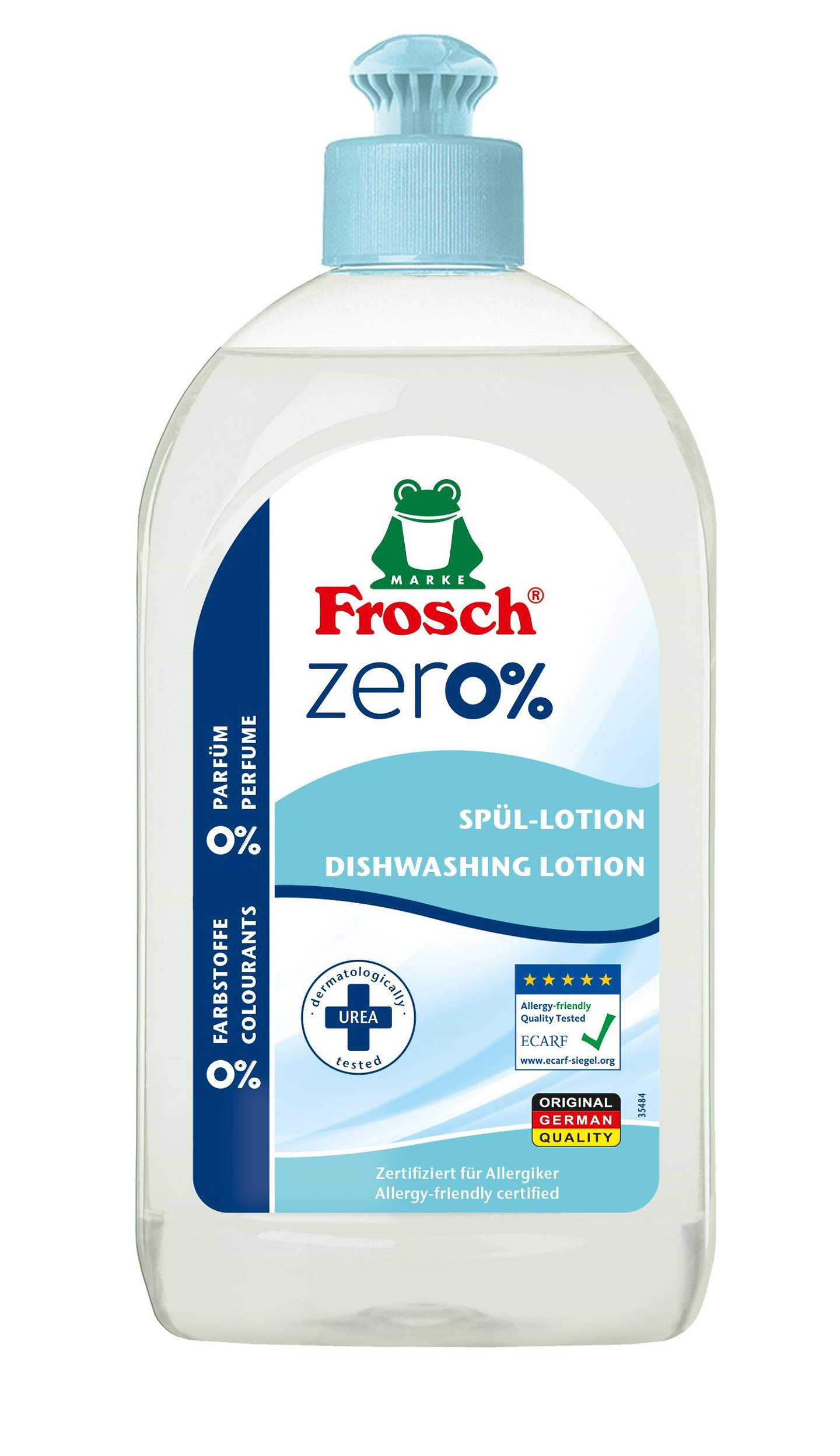 Засіб для ручного миття посуду Frosch Бальзам ZERO Аурум 500 мл - Фото 1