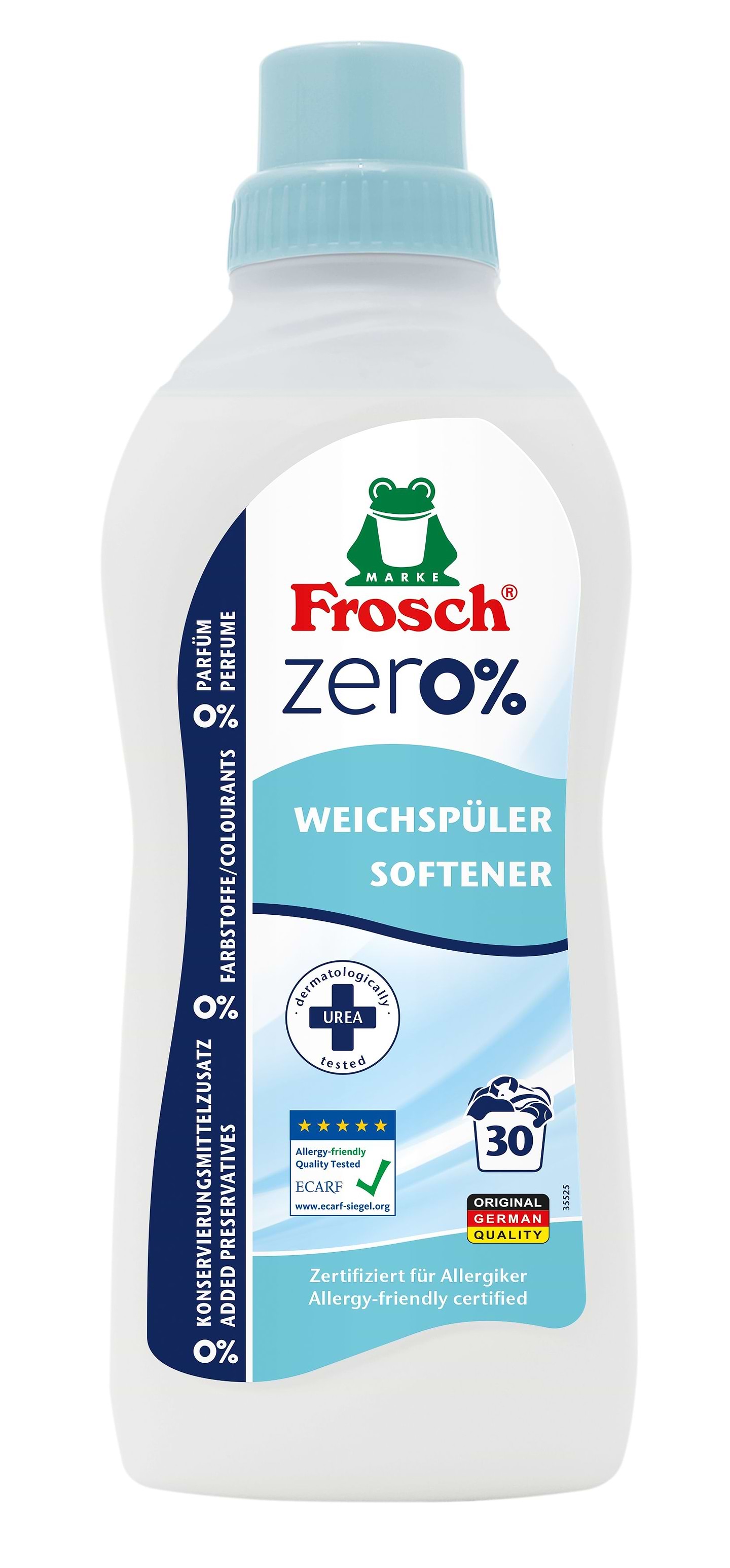 Ополіскувач для білизни Frosch ZERO Аурум 750 мл - Фото 1