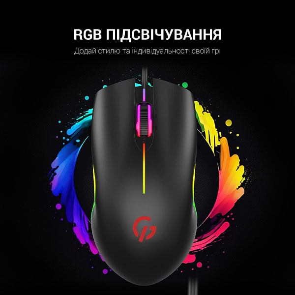 Фото - Миша дротова ігрова GamePro Black (GM117) USB