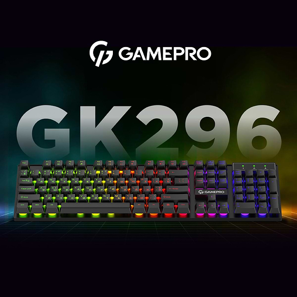 Фото - Клавіатура дротова ігрова GamePro GK296