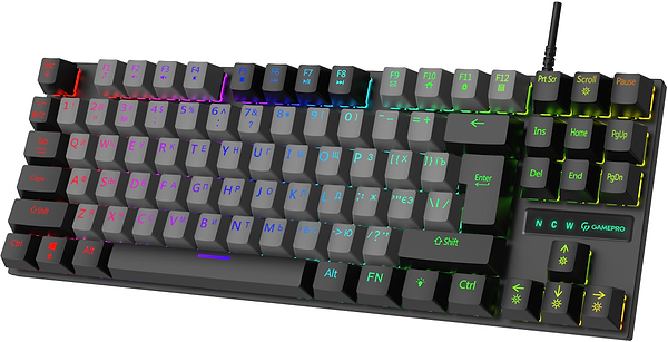 Фото - Клавиатура проводная игровая GamePro LED USB (MK100B)