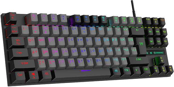 Фото - Клавиатура проводная игровая GamePro LED USB (MK100B)