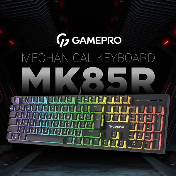 Фото - Клавіатура дротова ігрова GamePro MK85R Red