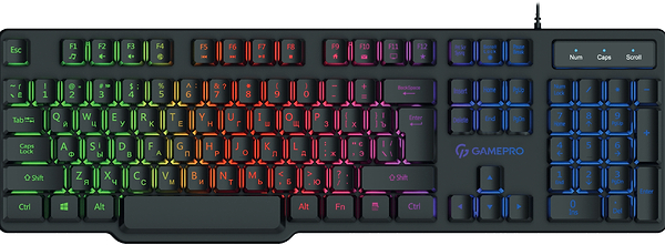 Фото - Клавиатура проводная игровая GamePro RGB (GK380)