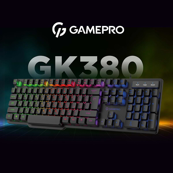 Фото - Клавиатура проводная игровая GamePro RGB (GK380)