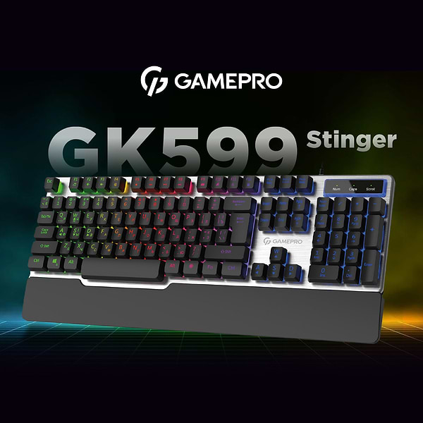 Фото - Клавіатура дротова ігрова GamePro Stinger (GK599)