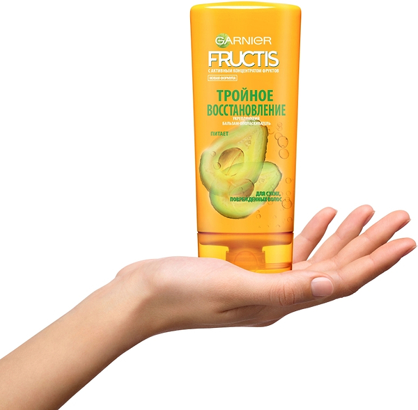 Фото - Бальзам для волосся Garnier FRUCTIS Потрійне оновлення 200 мл