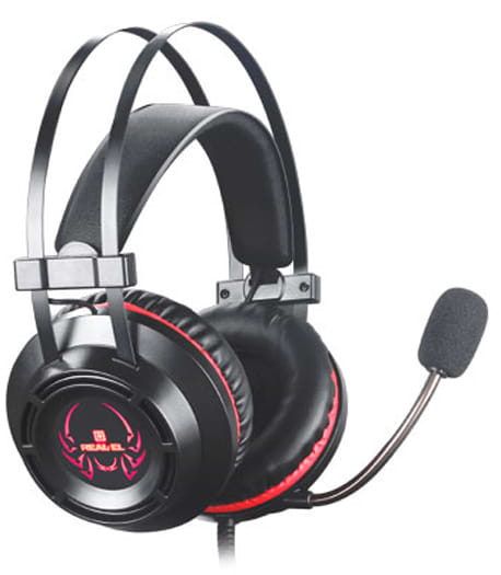 Фото - Гарнітура дротова ігрова REAL-EL GDX-7450 Black