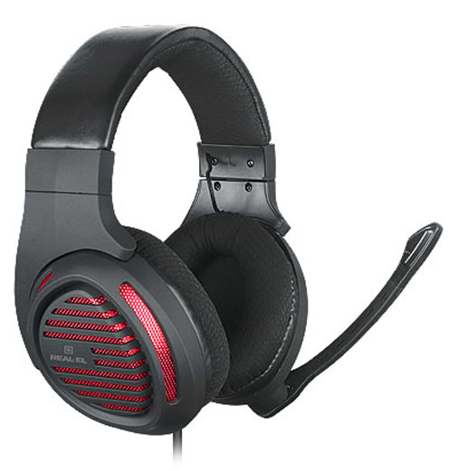 Фото - Гарнітура дротова ігрова REAL-EL GDX-7880 Black