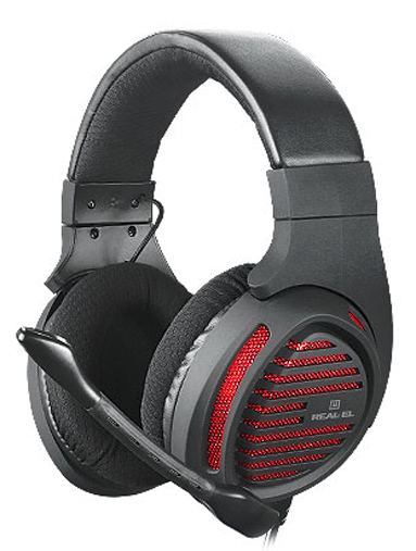 Фото - Гарнітура дротова ігрова REAL-EL GDX-7880 Black