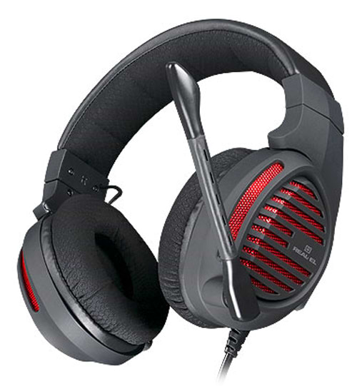 Фото - Гарнітура дротова ігрова REAL-EL GDX-7880 Black