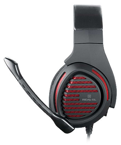 Фото - Гарнітура дротова ігрова REAL-EL GDX-7880 Black